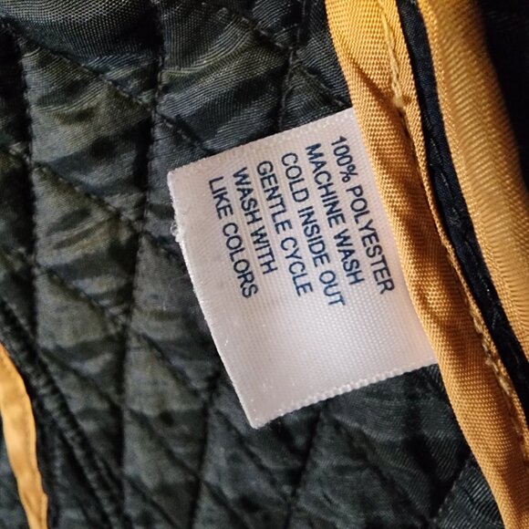 Women's Medium Nautica Navy Blue Zip Up Quilted Jacket - Picture 6 of 7